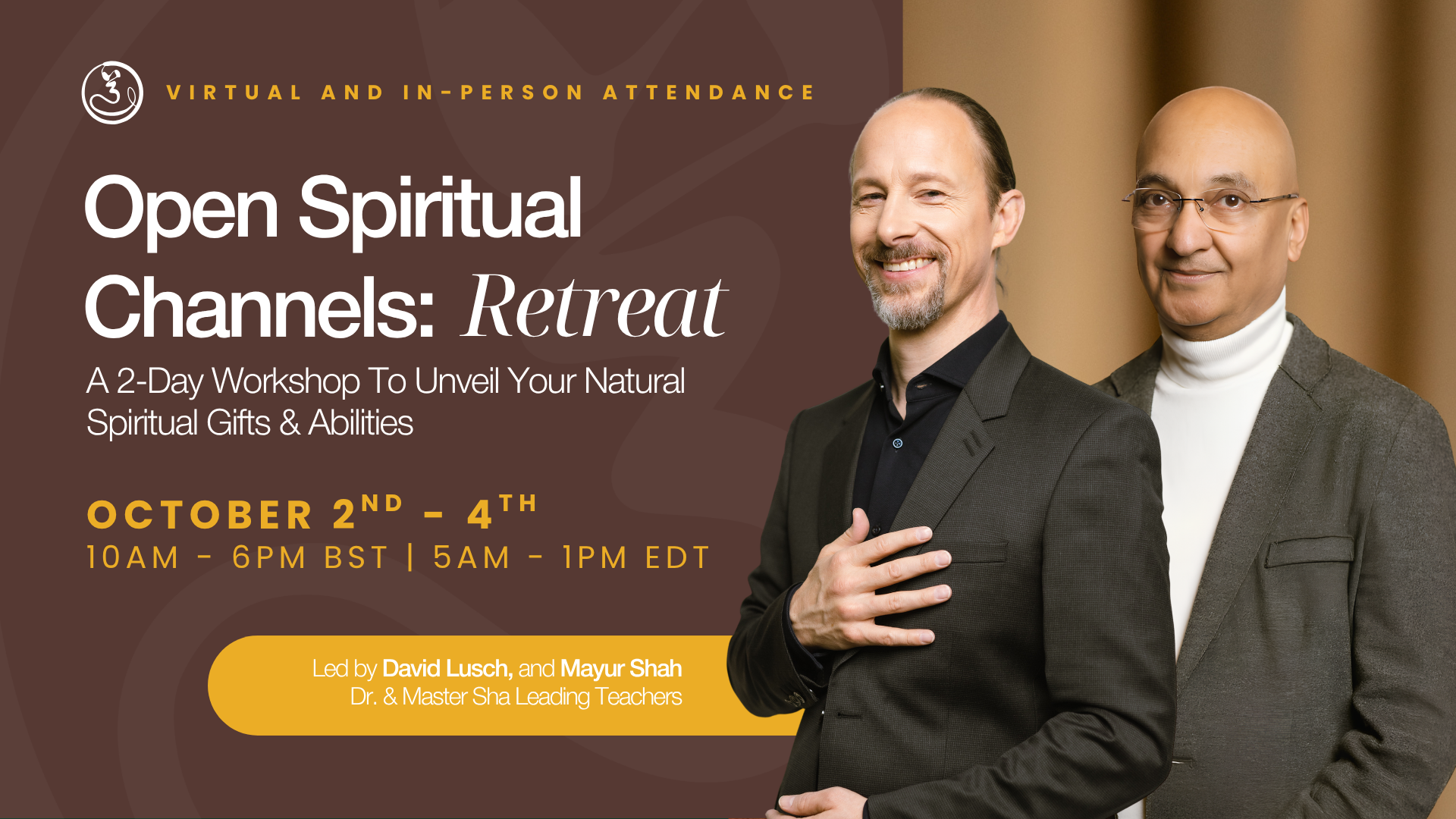 Open Spiritual Channels Retreat - October 2nd - 4th, 2026