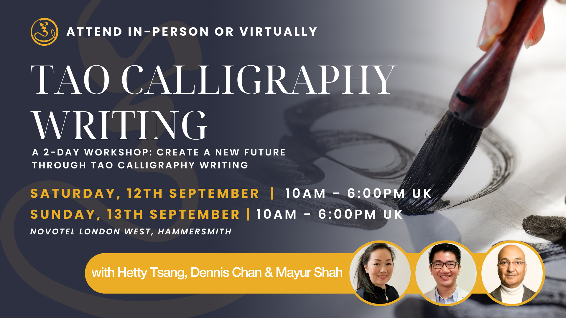 Tao Calligraphy Writing - September 12th & 13th, 2026